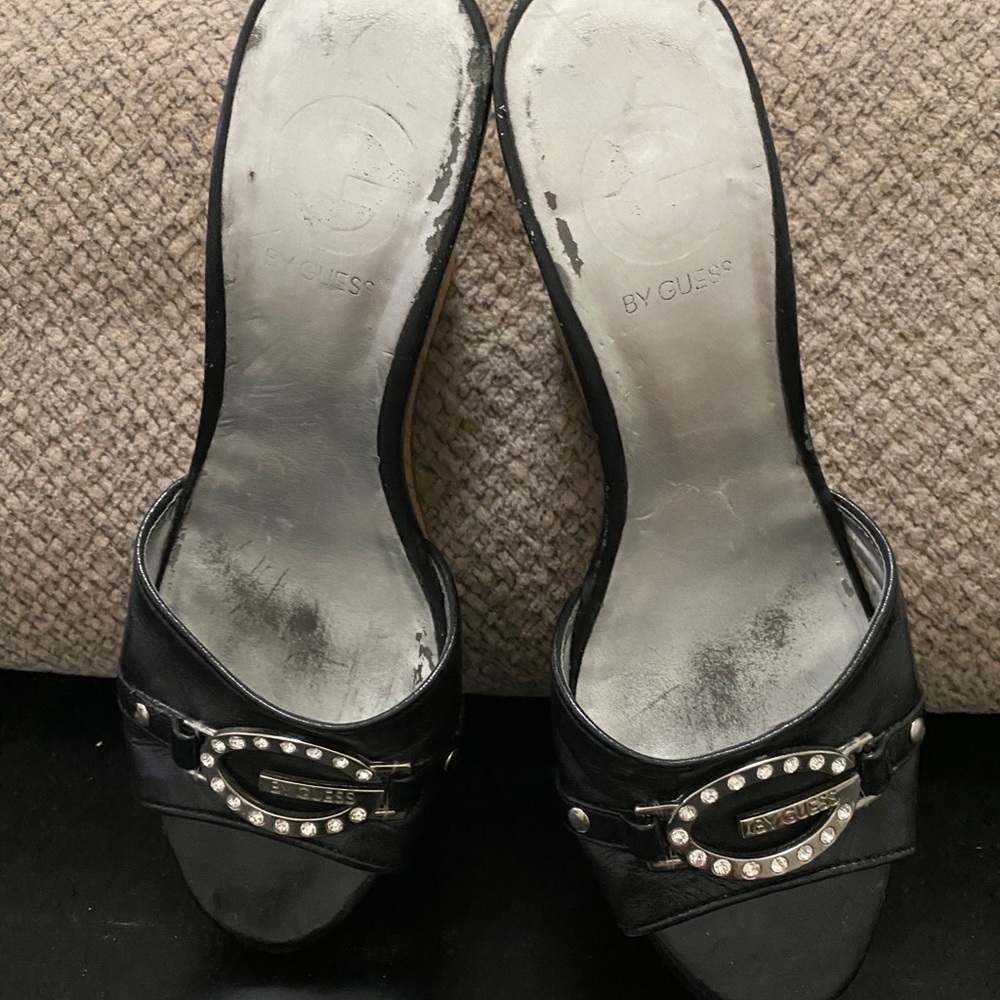 G by Guess slip on wedge sandals